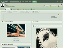 Tablet Screenshot of dsent.deviantart.com