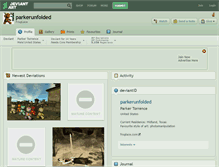 Tablet Screenshot of parkerunfolded.deviantart.com