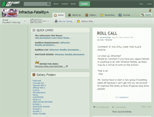 Tablet Screenshot of infractus-fatality.deviantart.com