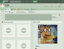 Tablet Screenshot of meegol.deviantart.com