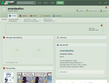 Tablet Screenshot of amandasaitou.deviantart.com