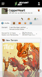Mobile Screenshot of copperheart.deviantart.com