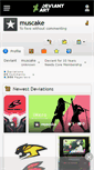 Mobile Screenshot of muscake.deviantart.com