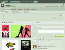 Tablet Screenshot of muscake.deviantart.com