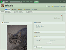Tablet Screenshot of feeling-alive.deviantart.com
