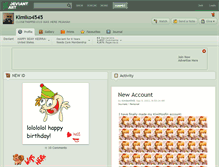 Tablet Screenshot of kimiko4545.deviantart.com