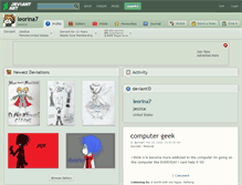Tablet Screenshot of leorina7.deviantart.com