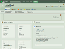 Tablet Screenshot of inkblackheart.deviantart.com
