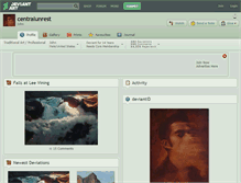 Tablet Screenshot of centralunrest.deviantart.com