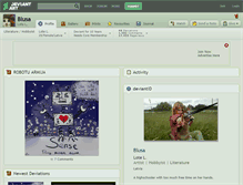 Tablet Screenshot of blusa.deviantart.com