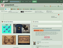 Tablet Screenshot of jesikahhrawr.deviantart.com
