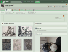 Tablet Screenshot of emeral-wolf.deviantart.com