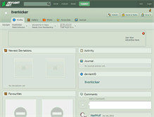 Tablet Screenshot of liverkicker.deviantart.com
