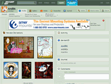 Tablet Screenshot of and86.deviantart.com