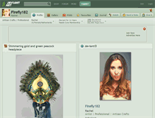 Tablet Screenshot of firefly182.deviantart.com