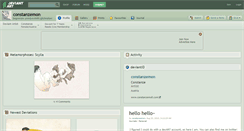 Desktop Screenshot of constanzemon.deviantart.com
