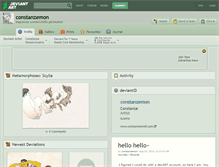 Tablet Screenshot of constanzemon.deviantart.com