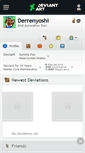 Mobile Screenshot of derrenyoshi.deviantart.com