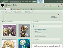 Tablet Screenshot of dot-hackers-online.deviantart.com