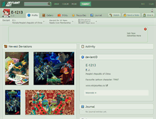 Tablet Screenshot of e-1213.deviantart.com
