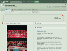 Tablet Screenshot of kukuyama-des.deviantart.com