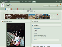 Tablet Screenshot of leakyspider.deviantart.com