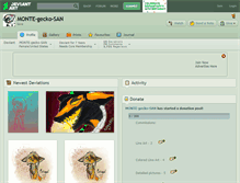 Tablet Screenshot of monte-gecko-san.deviantart.com