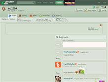 Tablet Screenshot of lou2209.deviantart.com