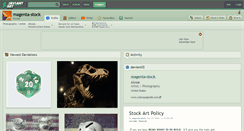 Desktop Screenshot of magenta-stock.deviantart.com