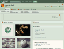 Tablet Screenshot of magenta-stock.deviantart.com