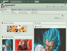 Tablet Screenshot of francesco8657.deviantart.com