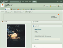 Tablet Screenshot of dead-flower.deviantart.com