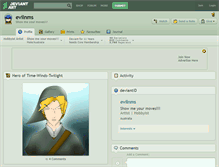 Tablet Screenshot of evilnms.deviantart.com