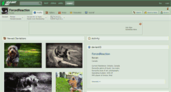 Desktop Screenshot of forcedreaction.deviantart.com