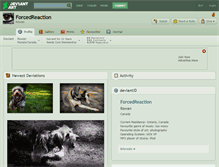 Tablet Screenshot of forcedreaction.deviantart.com