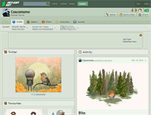 Tablet Screenshot of coscomomo.deviantart.com