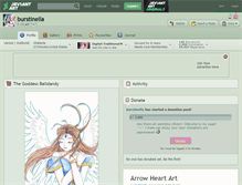 Tablet Screenshot of burstinella.deviantart.com