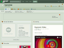 Tablet Screenshot of hypnosleep.deviantart.com