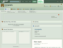 Tablet Screenshot of monography.deviantart.com