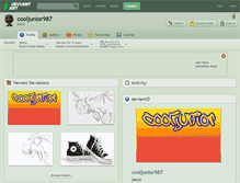 Tablet Screenshot of cooljunior987.deviantart.com