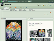 Tablet Screenshot of cyanidetictac.deviantart.com