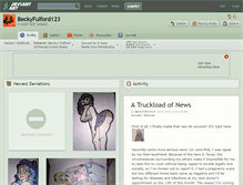 Tablet Screenshot of beckyfulford123.deviantart.com