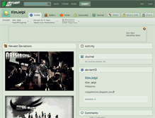 Tablet Screenshot of kimjeipi.deviantart.com