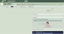 Desktop Screenshot of dragon-wolf997.deviantart.com