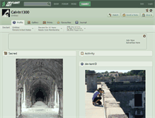 Tablet Screenshot of calvin1300.deviantart.com