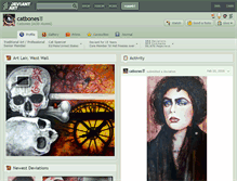 Tablet Screenshot of catbones.deviantart.com