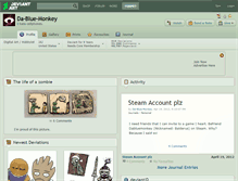 Tablet Screenshot of da-blue-monkey.deviantart.com