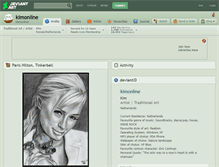 Tablet Screenshot of kimonline.deviantart.com