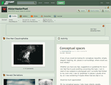 Tablet Screenshot of mistermasterpoet.deviantart.com