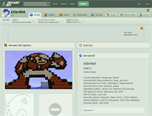 Tablet Screenshot of killer8bit.deviantart.com